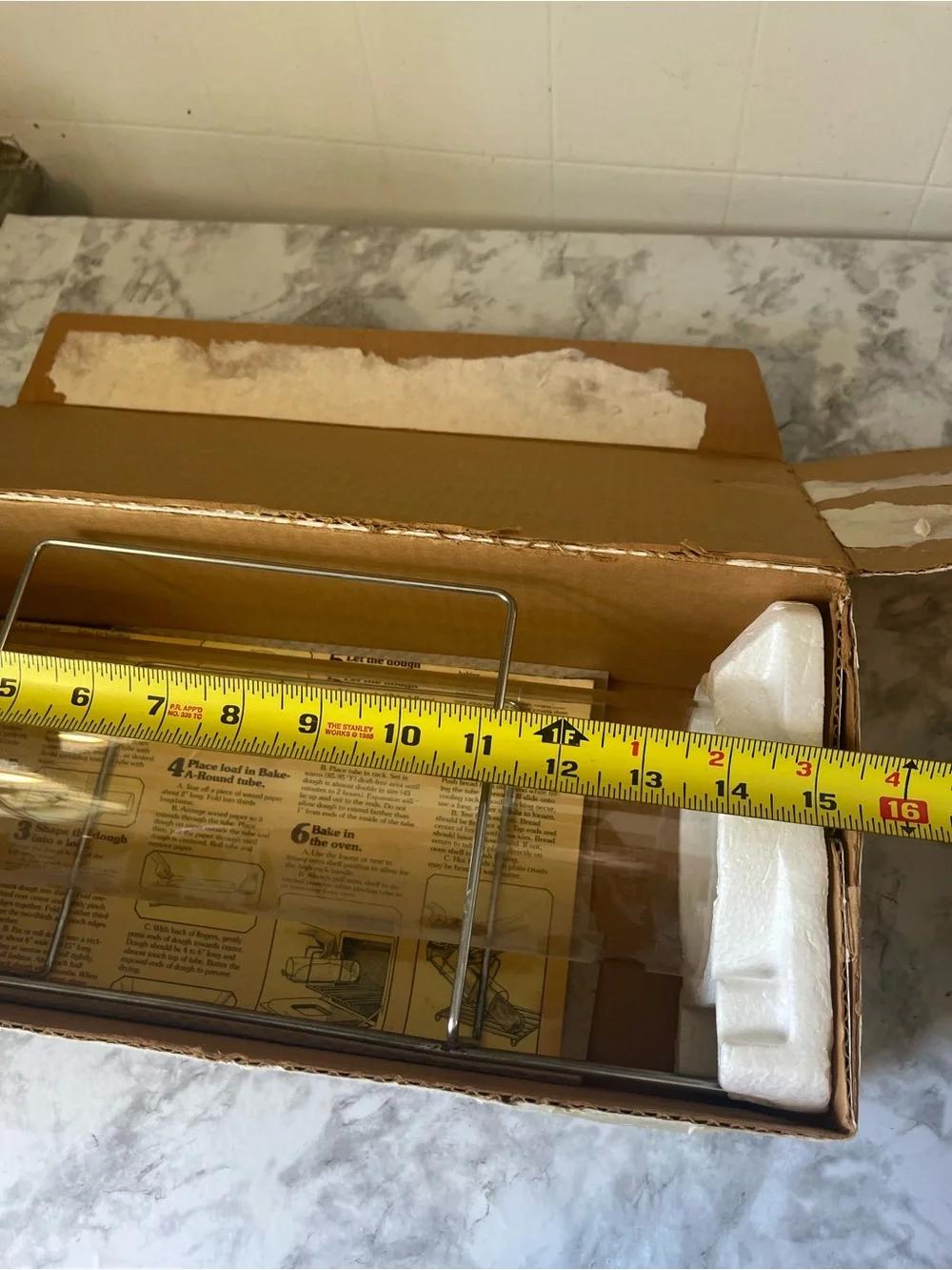 Vintage Bake A Round Pyrex By Corning #990 French Bread Baking Pan Tube